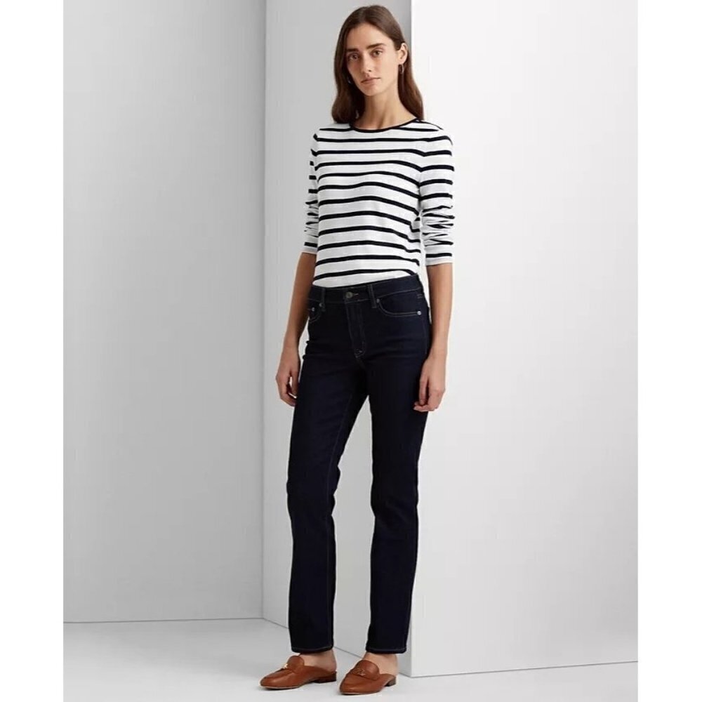 NWOT Ralph Lauren Dark Wash Classic Straight Leg Jeans 2
